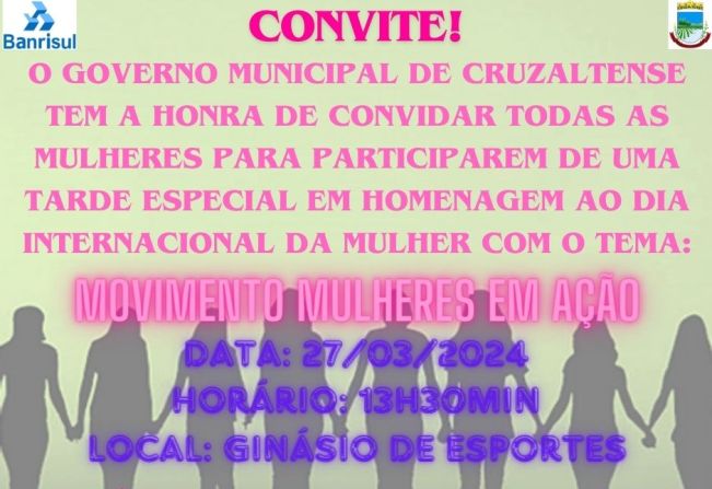 COMEMORAÇÃO AO DIA INTERNACIONAL DA MULHER!